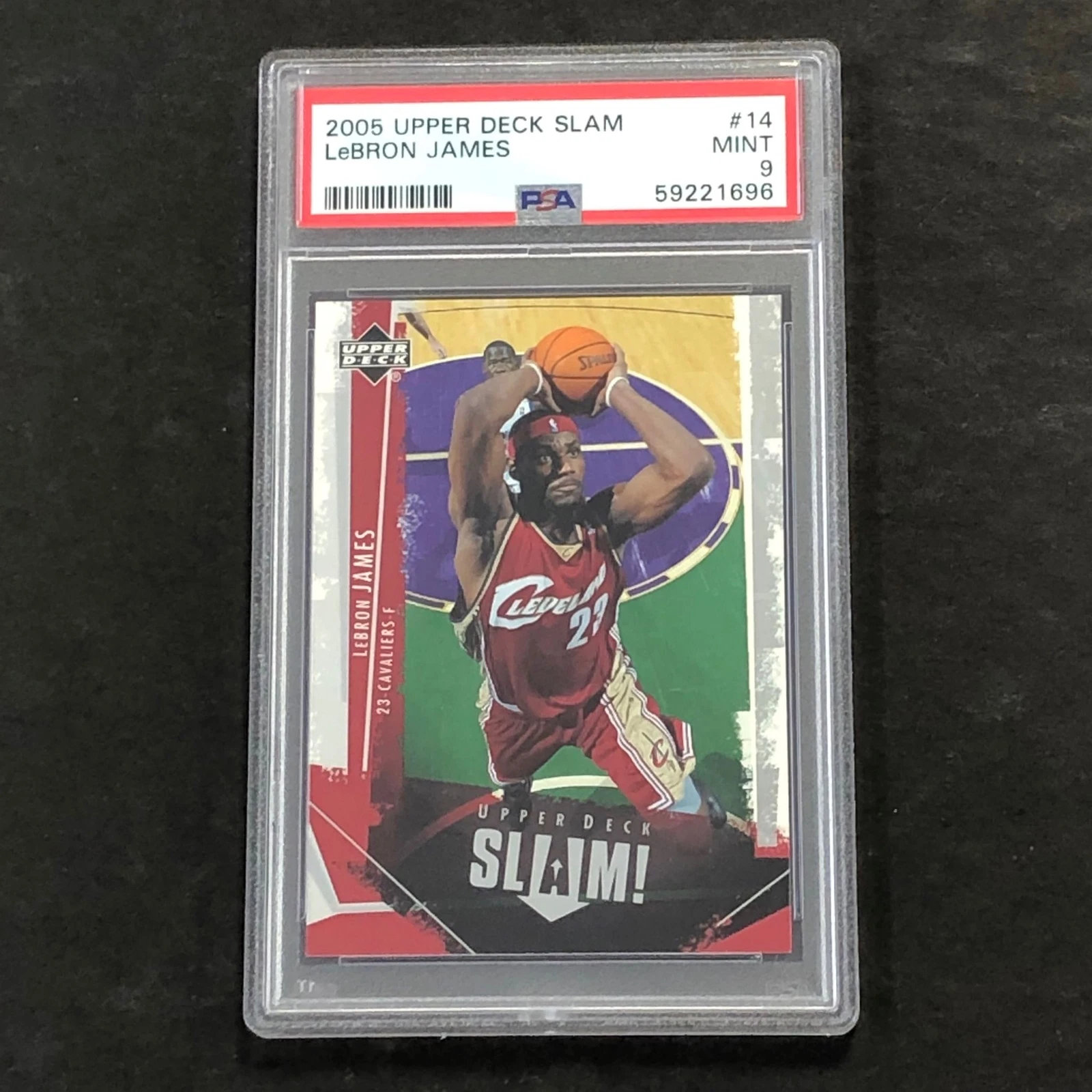 2005 Upper Deck Slam #14 Lebron James PSA 9 Mint Cavaliers