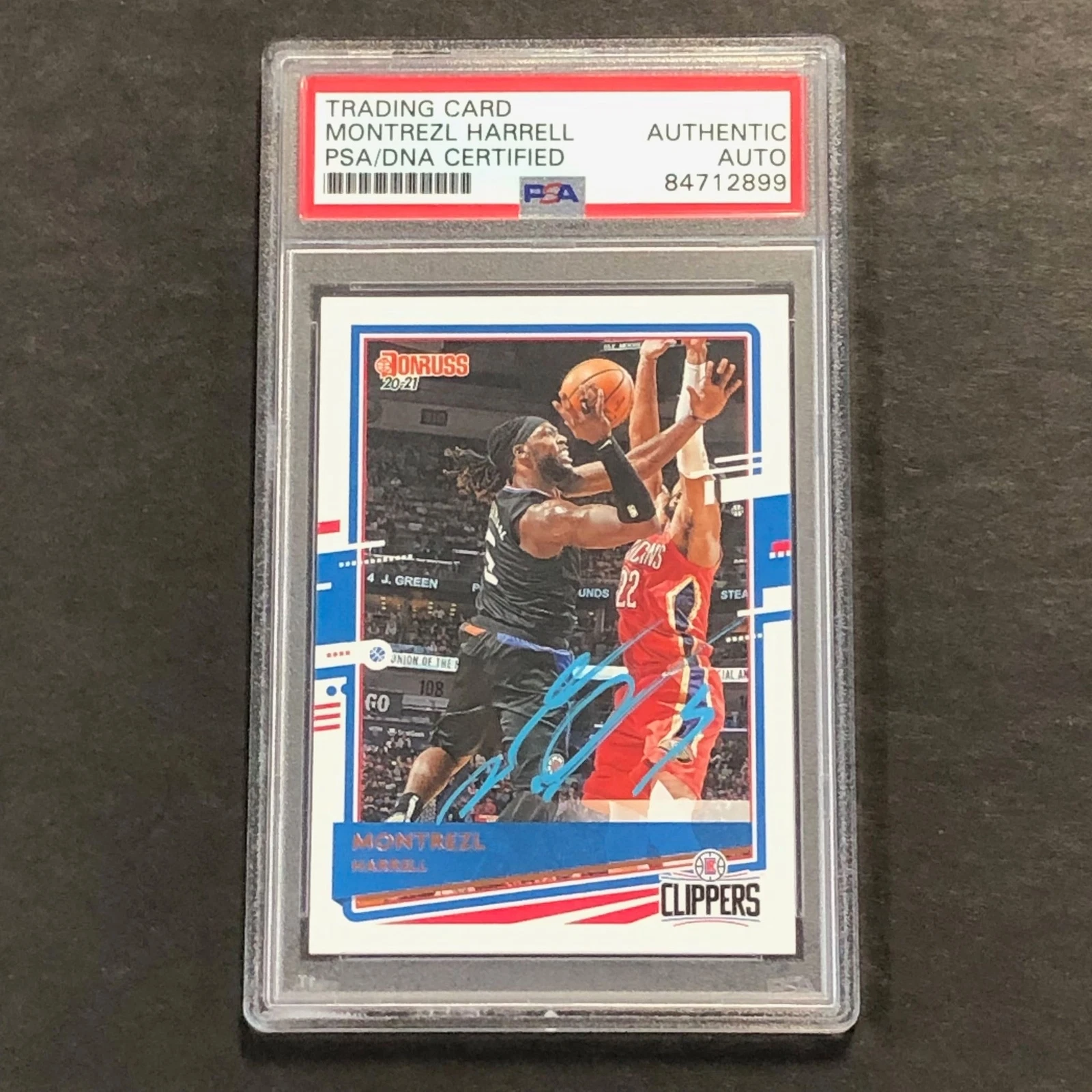 2020-21 Donruss Panini #108 Montrezl Harrell Signed Card AUTO PSA Slabbed Clippe