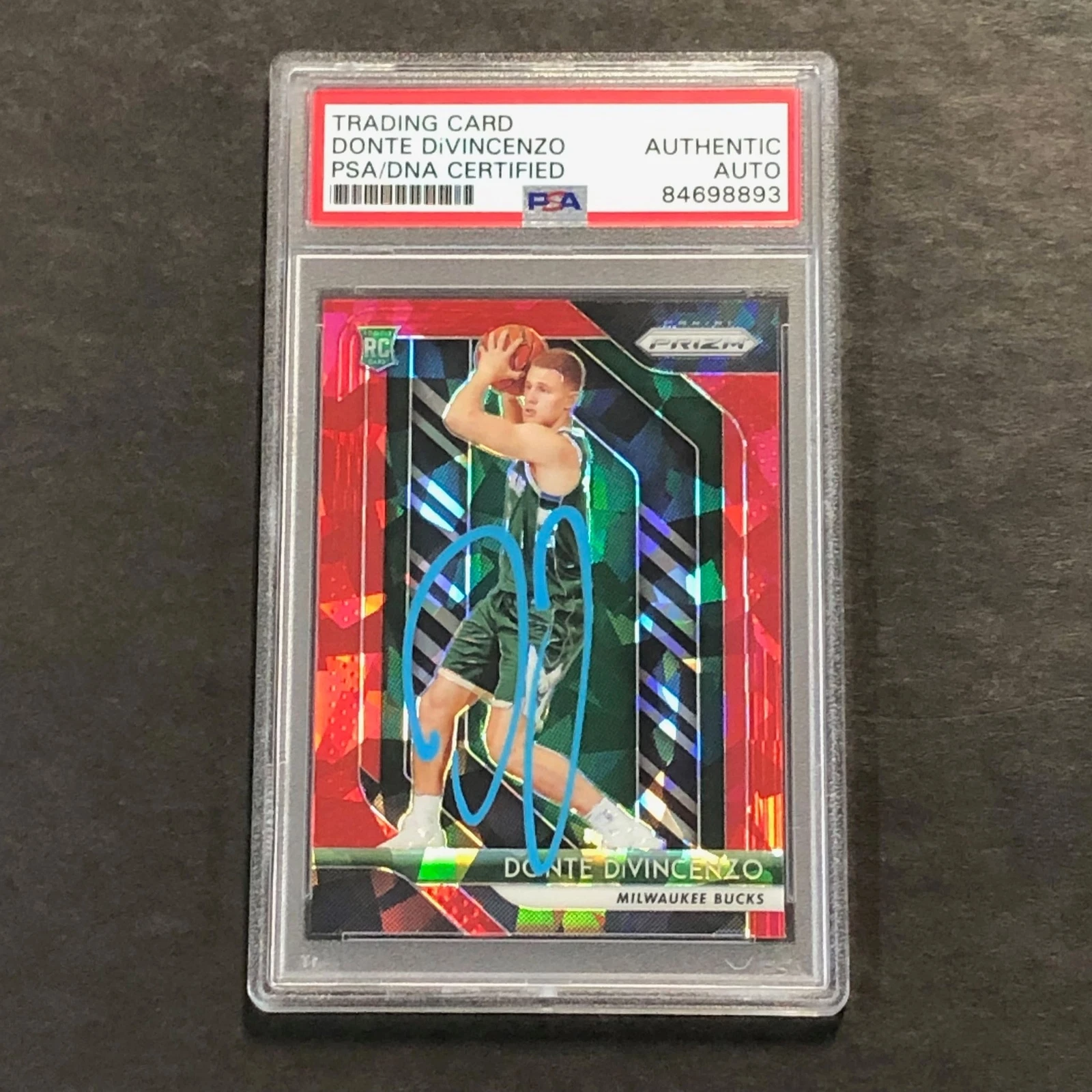 2018-19 Panini Prizm #246 DONTE DIVINCENZO Signed Card AUTO PSA/DNA Slabbed RC B