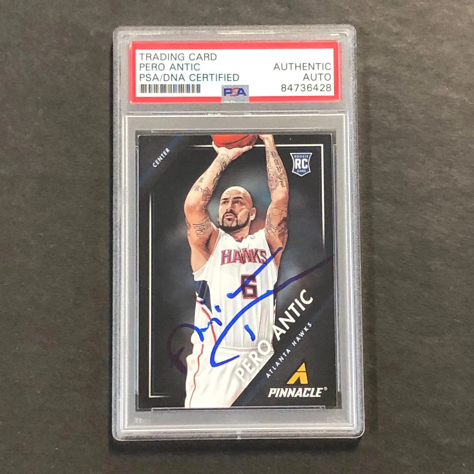 2013-14 Panini Pinnacle #20 Pero Antic Signed Card AUTO PSA Slabbed Hawks