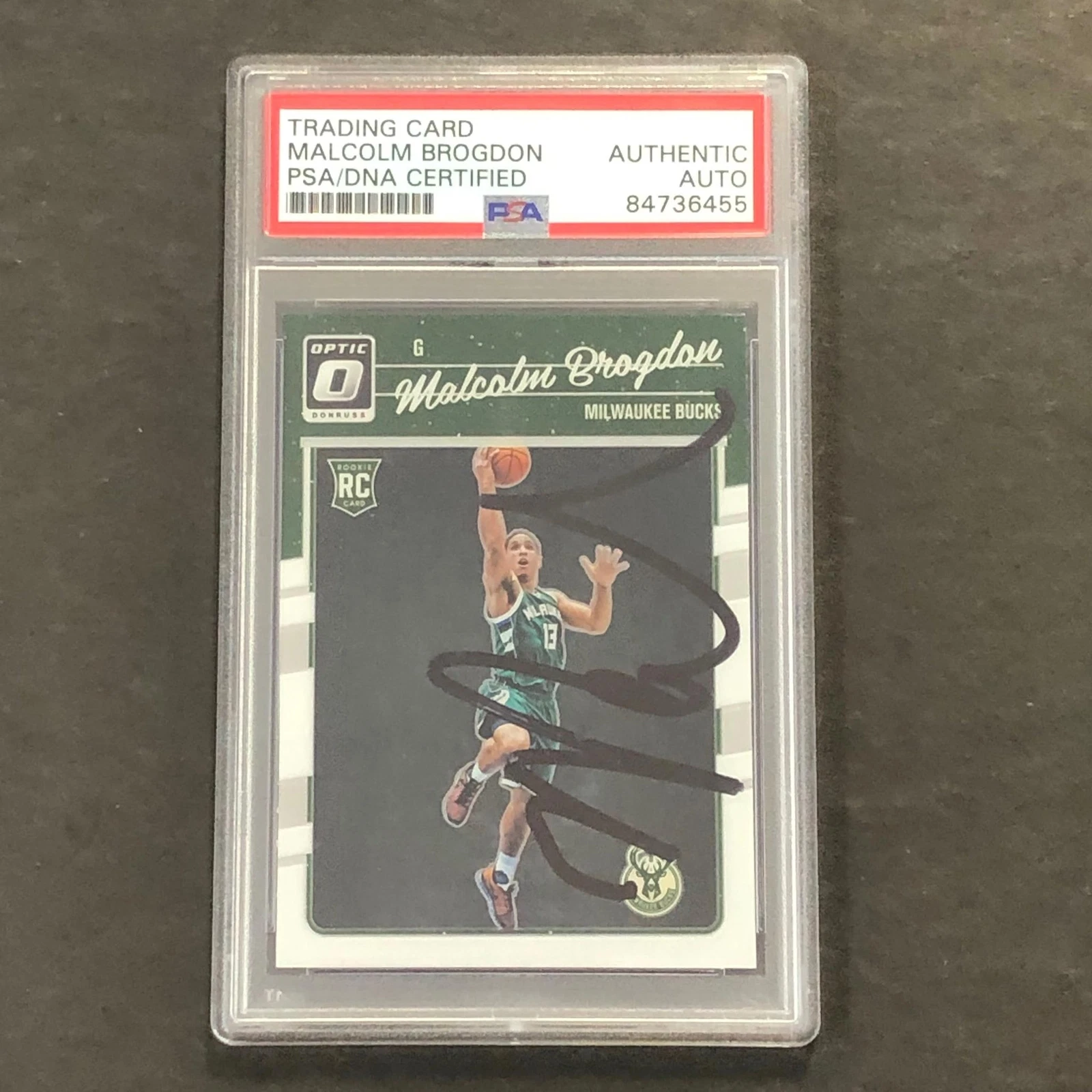 2016-17 Panini Donruss #179 Malcolm Brogdon Signed Card AUTO 10 PSA/DNA Slabbed