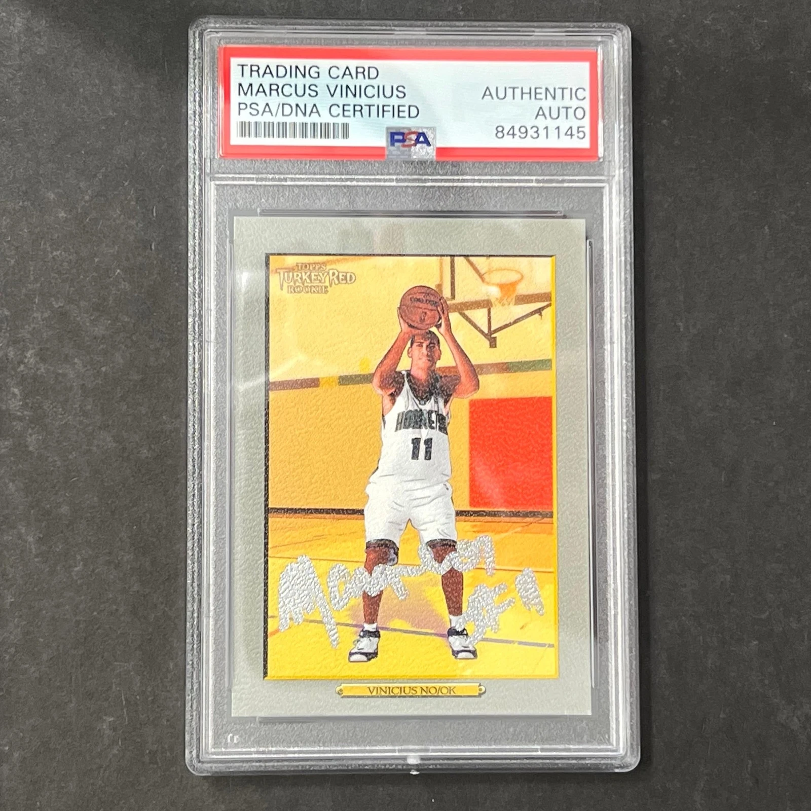 2006 Topps #183 Marcus Vincius Signed Card PSA Slabbed Auto Grade 10 Hornets