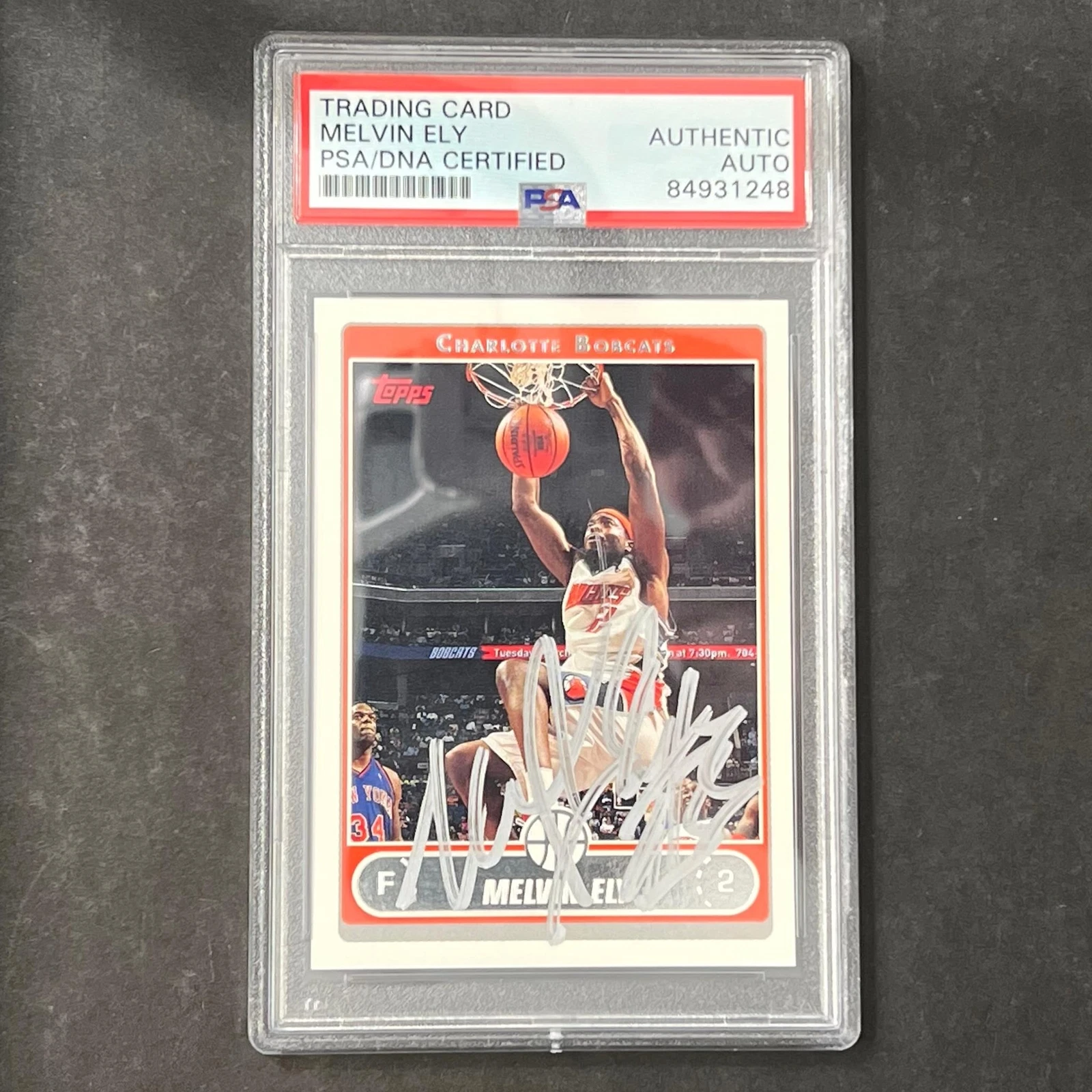 2006 Topps #84 Melvin Ely Signed Card AUTO PSA Slabbed RC Bobacts