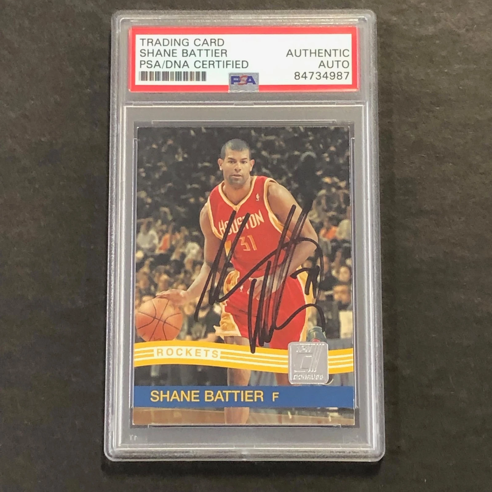 2010-11 Panini Donruss #87 Shane Battier Signed Card AUTO PSA/DNA Slabbed Rocket