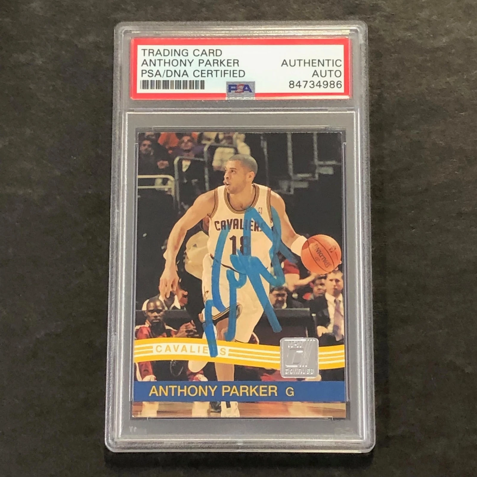 2010-11 Panini Donruss #50 Anthony Parker Signed Card AUTO PSA Slabbed Cavaliers