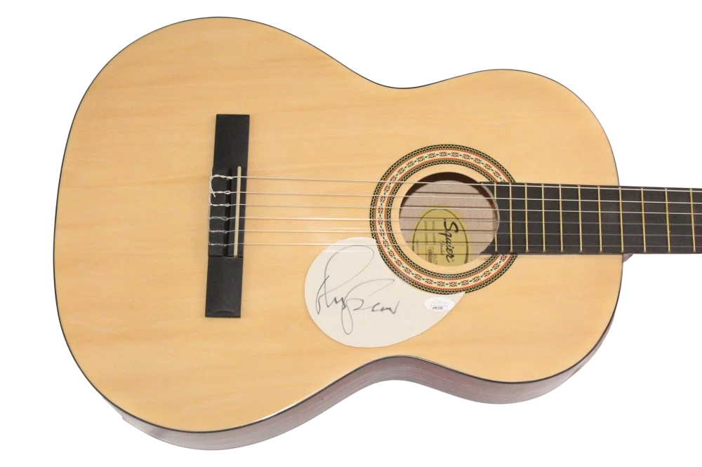 Elvis Costello the Attractions Signed Autograph Fender Acoustic Guitar JSA COA