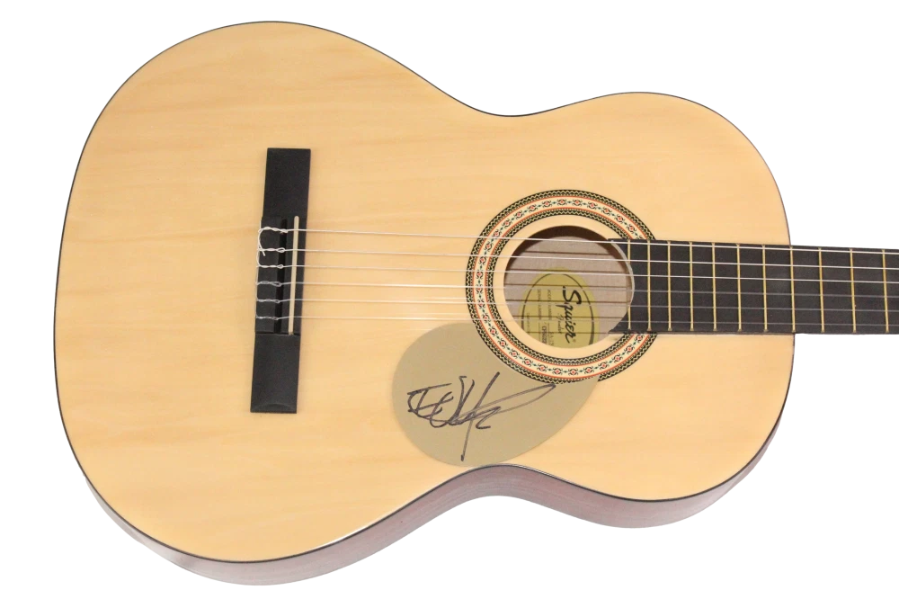 The Edge U2 Signed Autograph Fender Acoustic Guitar - Joshua Tree w/ JSA COA
