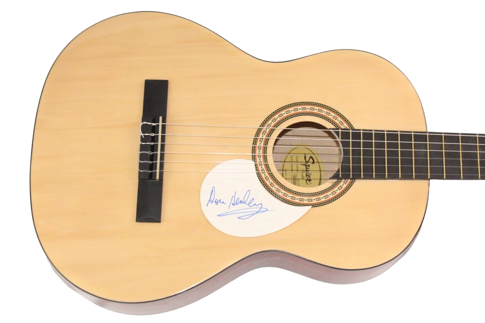Don Henley The Eagles Signed Autograph Full Size Fender Acoustic Guitar JSA COA