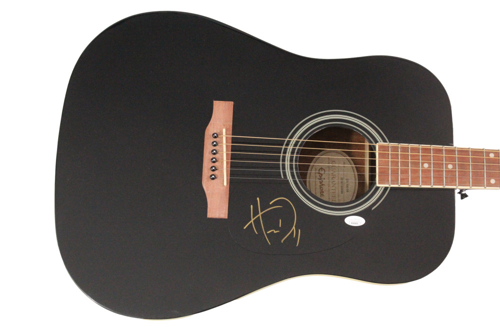 Michael Wilson Hardy Signed Autograph Full Size Gibson Epiphone Guitar JSA COA