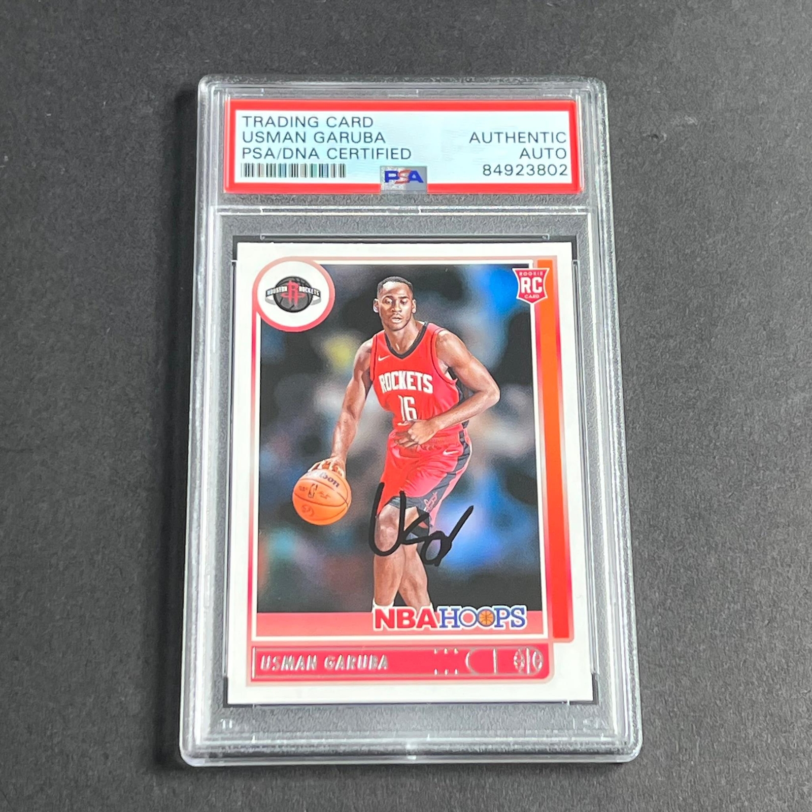 2021-22 Panini Donruss #238 Usman Garuba Signed Card AUTO PSA Slabbed Rockets