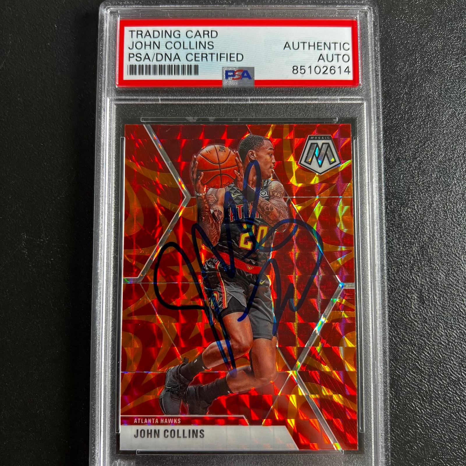 2019-20 Panini Mosaic #192 John Collins Prizm PSA Slabbed RC Hawks