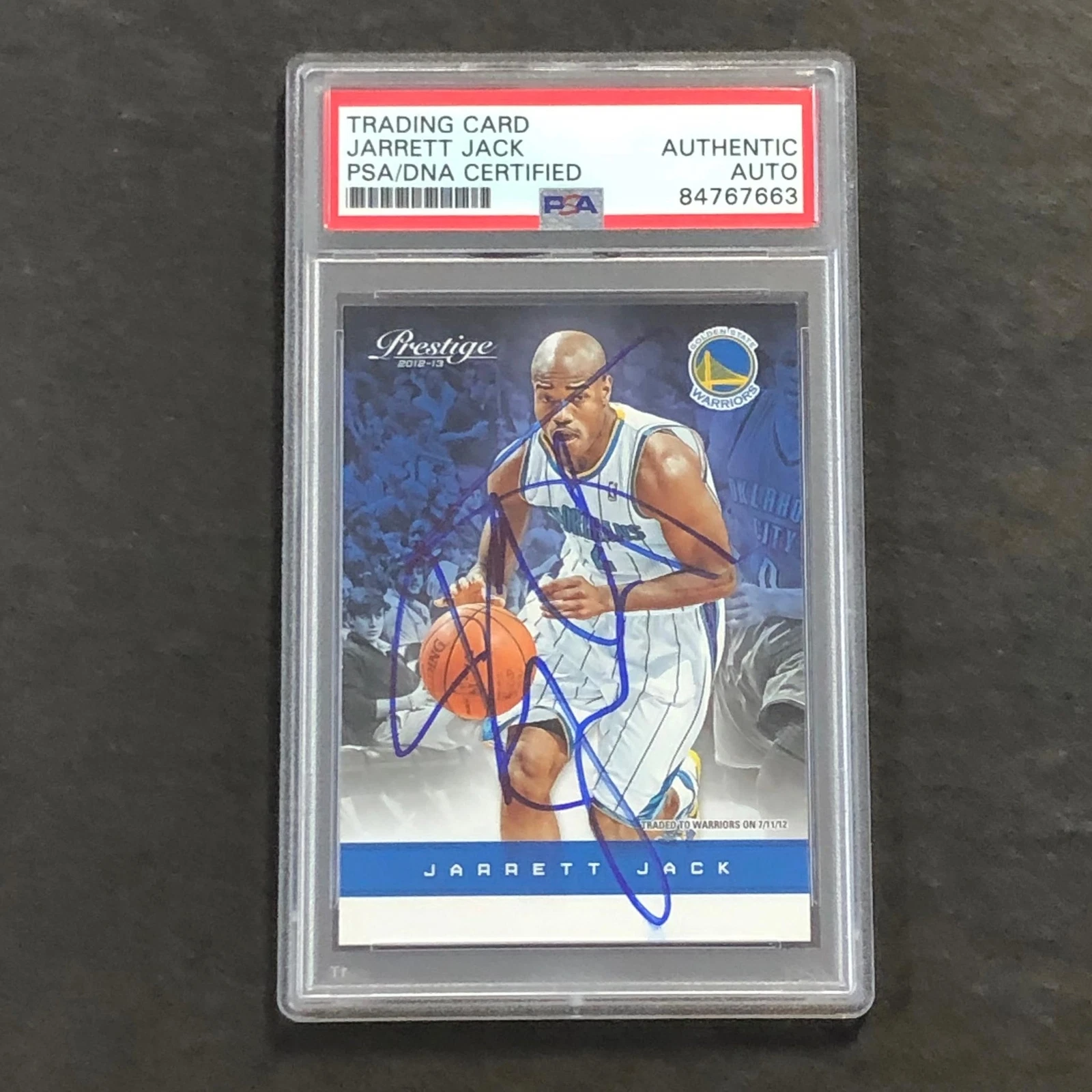 2012-13 Panini Prestige #77 Jarrett Jack Signed Card AUTO PSA Slabbed Warriors