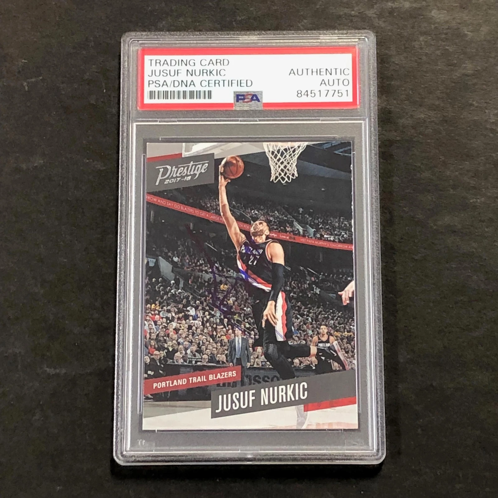 2017-18 Panini Prestige #139 JUSUF NURKIC Signed AUTO PSA Slabbed RC Nuggets