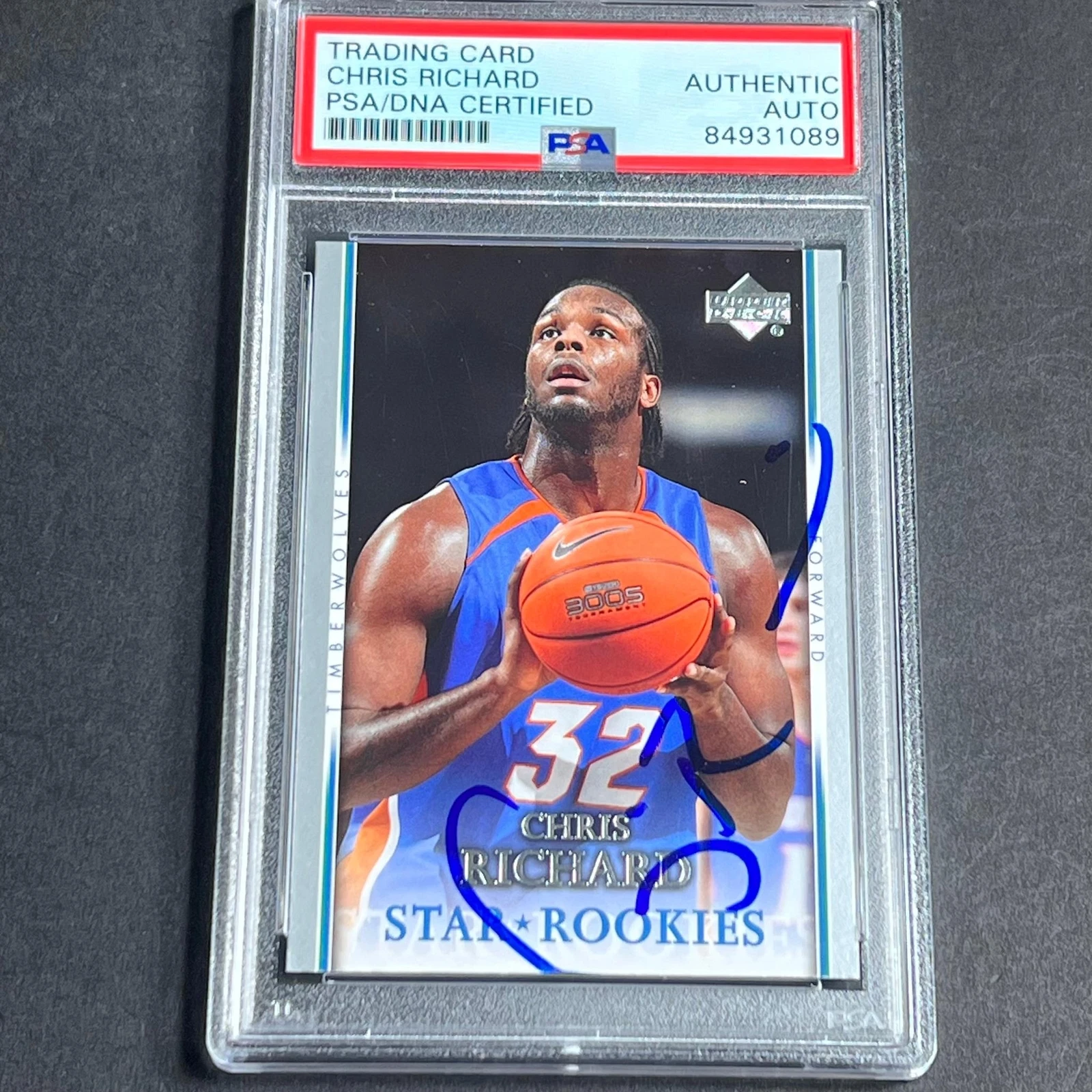 2007-08 Upper Deck #226 Craig Richard Signed Card AUTO PSA Slabbed Timberwolves