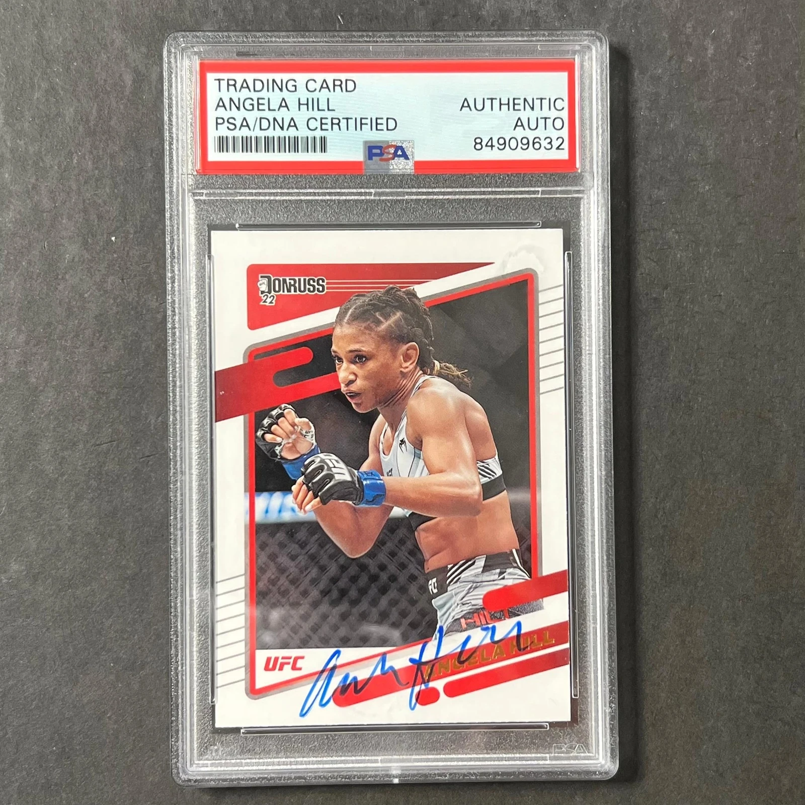 2022 Panini Donruss #151 Angela Hill Signed Card AUTO PSA Slabbed