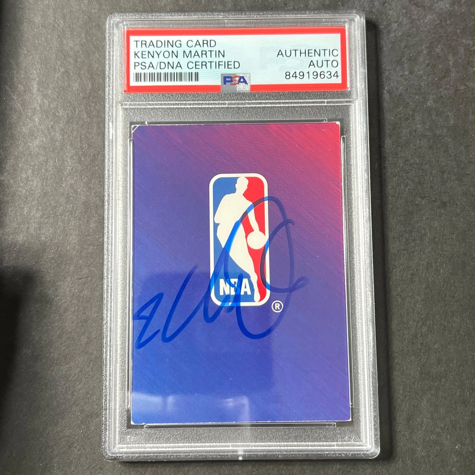 1995 Skybox Answer Card #420 Kenyon Martin Signed Card AUTO PSA Slabbed New Jers