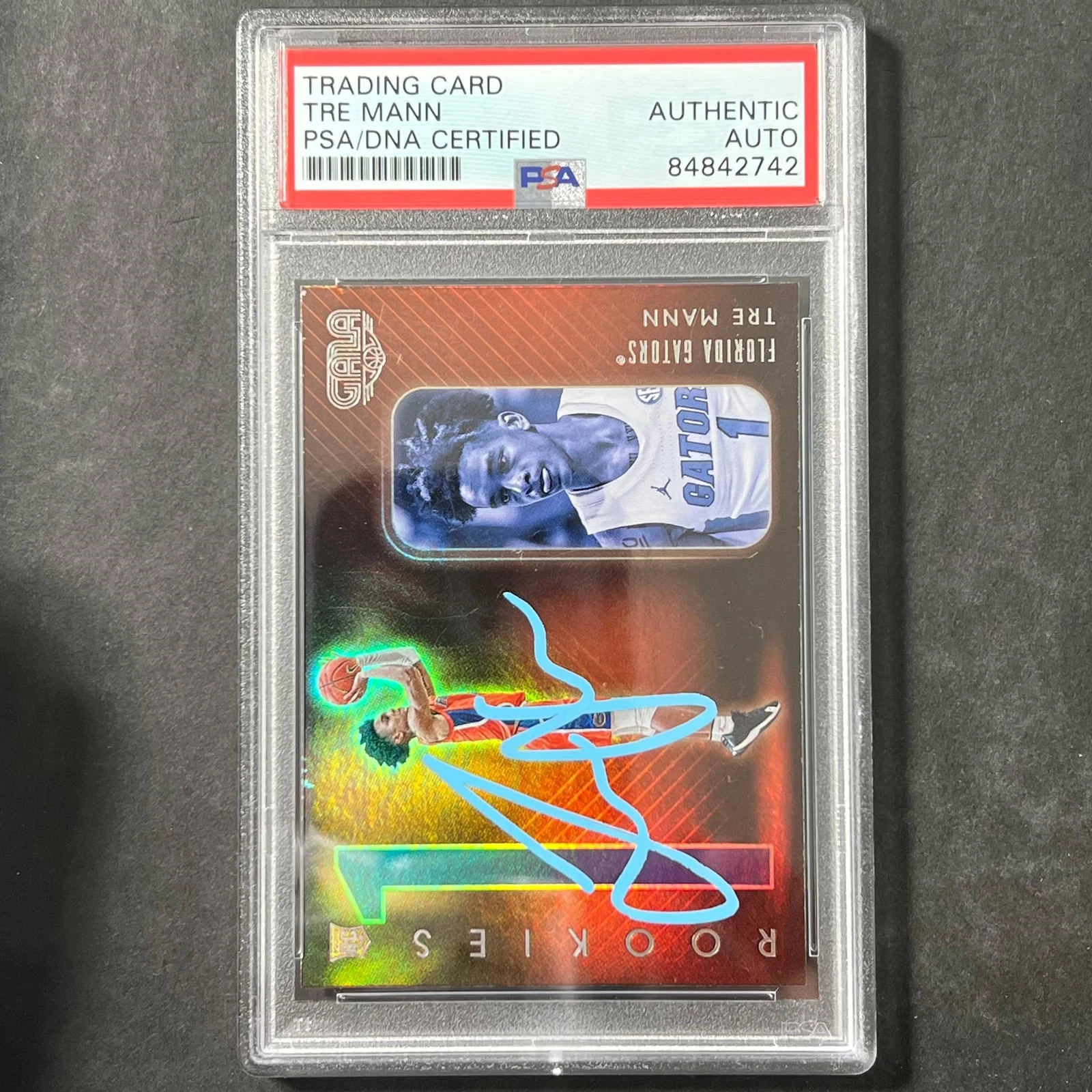 2021 Panini Chronicles Gala Draft Picks #194 Tre Mann Signed AUTO PSA Slabbed Fl