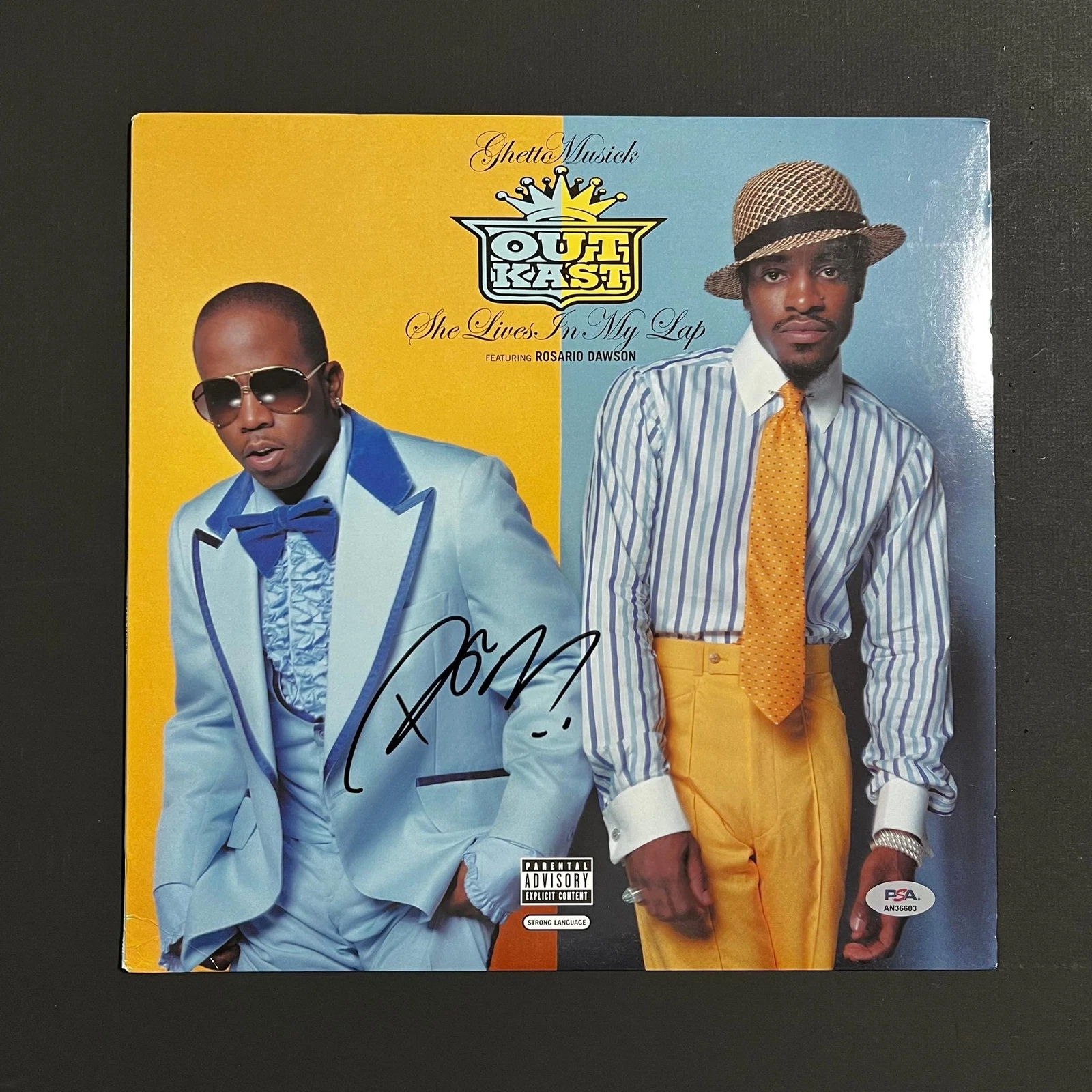 Big Boi signed The Lives in My Lap Vinyl Insert PSA/DNA Autographed Rapper Outka