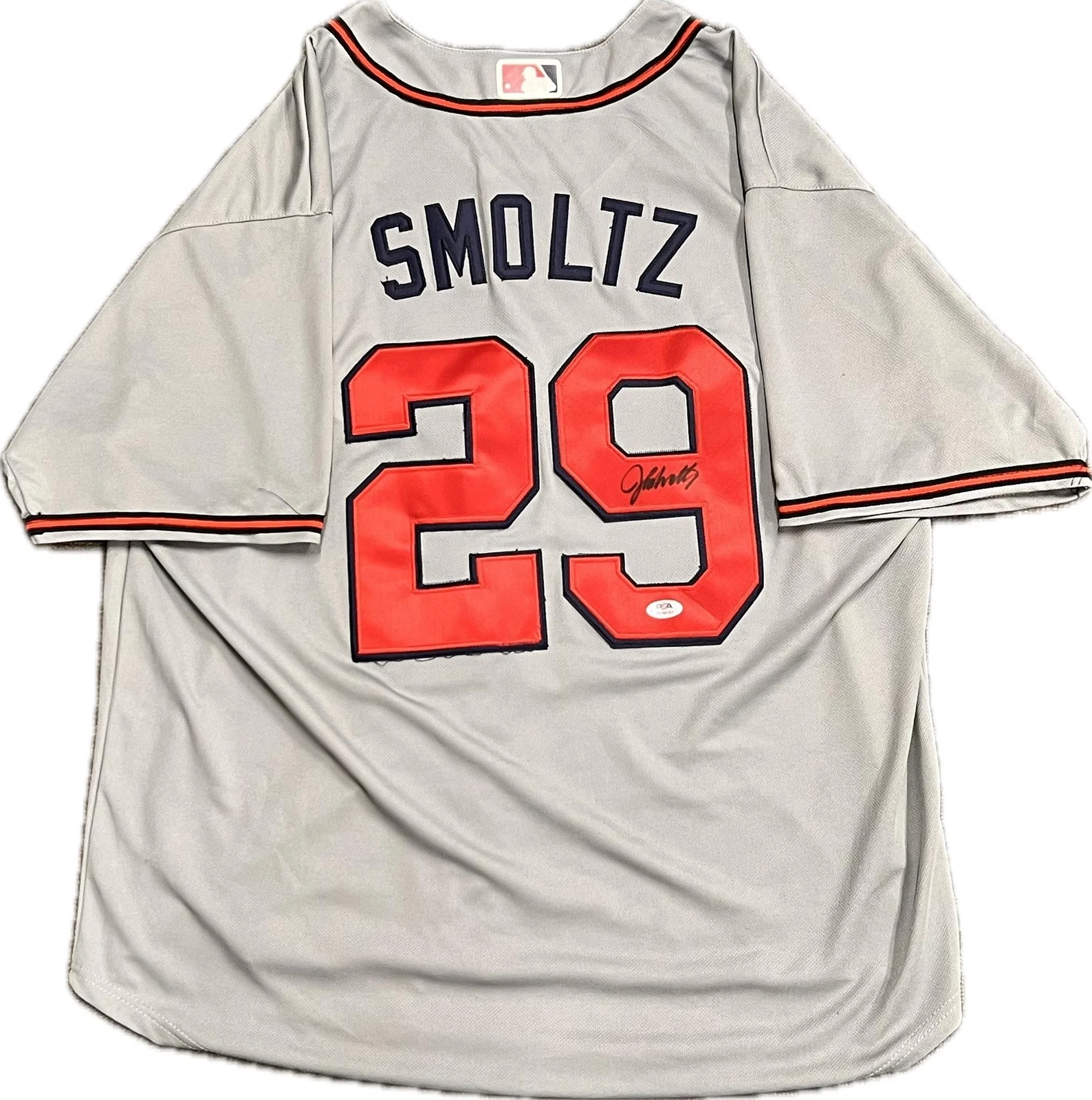 John Smoltz signed jersey PSA/DNA Atlanta Braves Autographed