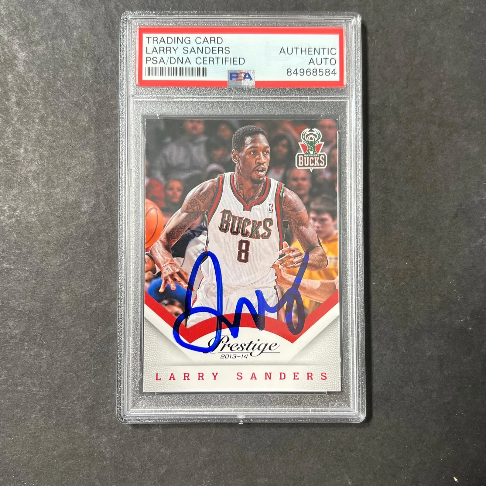 2013-14 Panini Prestige #124 Larry Sanders Signed Card PSA/DNA AUTO Slabbed Buck