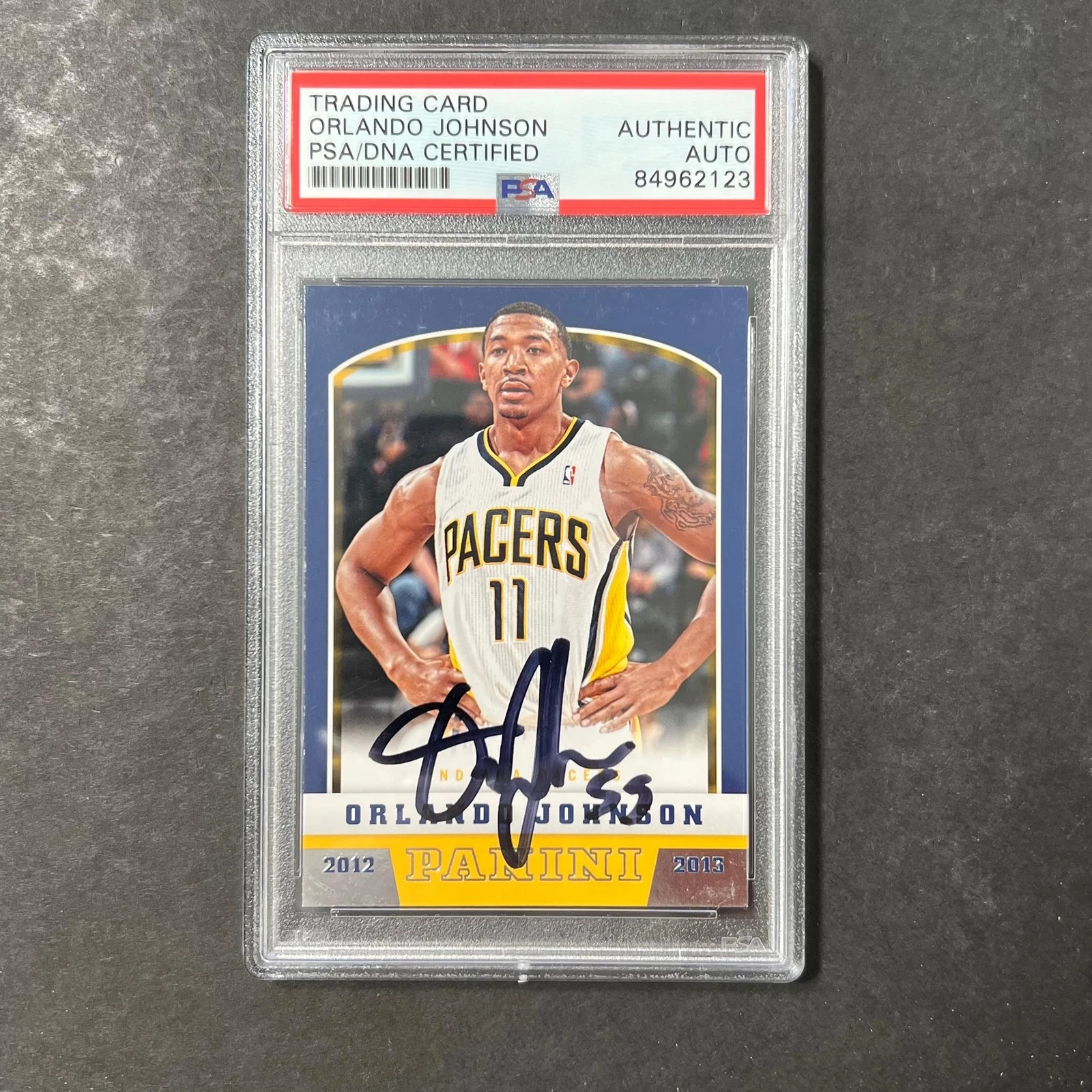 2012-13 Panini Basketball #288 Orlando Johnson Signed Card AUTO PSA Slabbed RC P