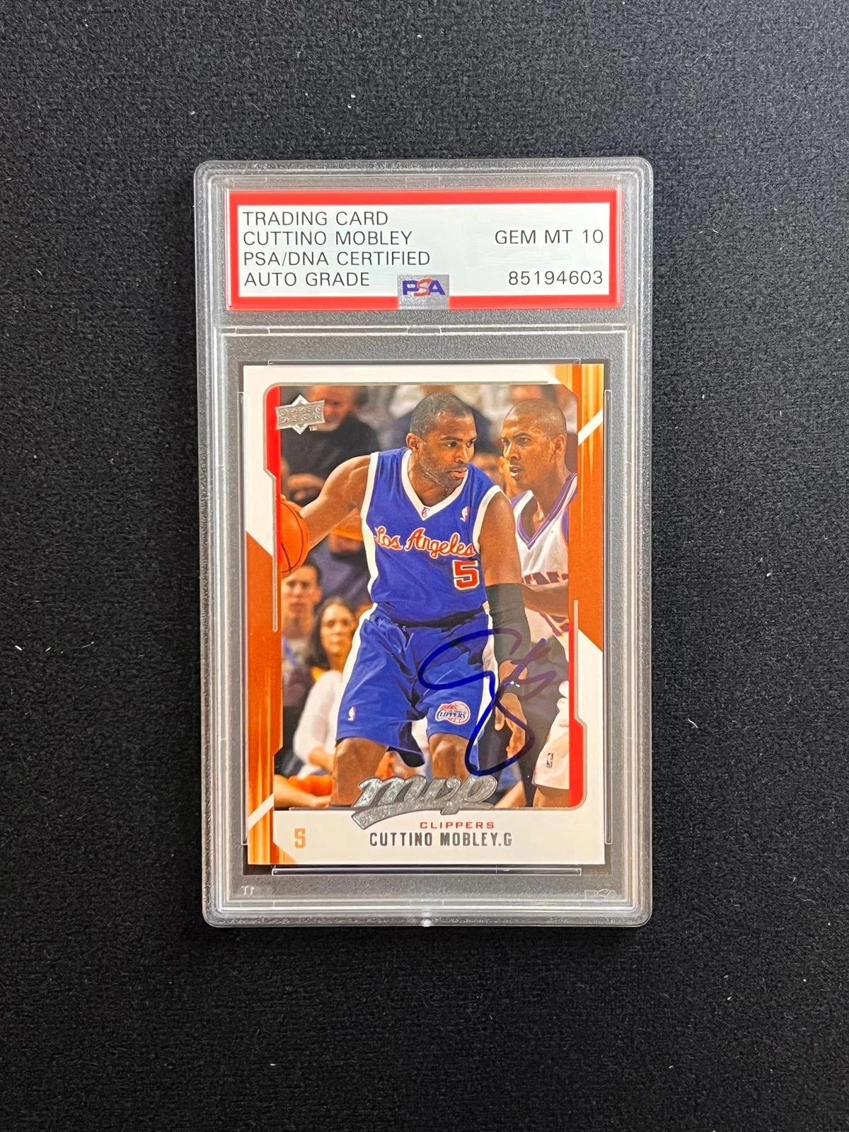 2008-09 Upper Deck NBA MVP #67 Cuttino Mobley Signed Card AUTO 10 PSA Slabbed Cl