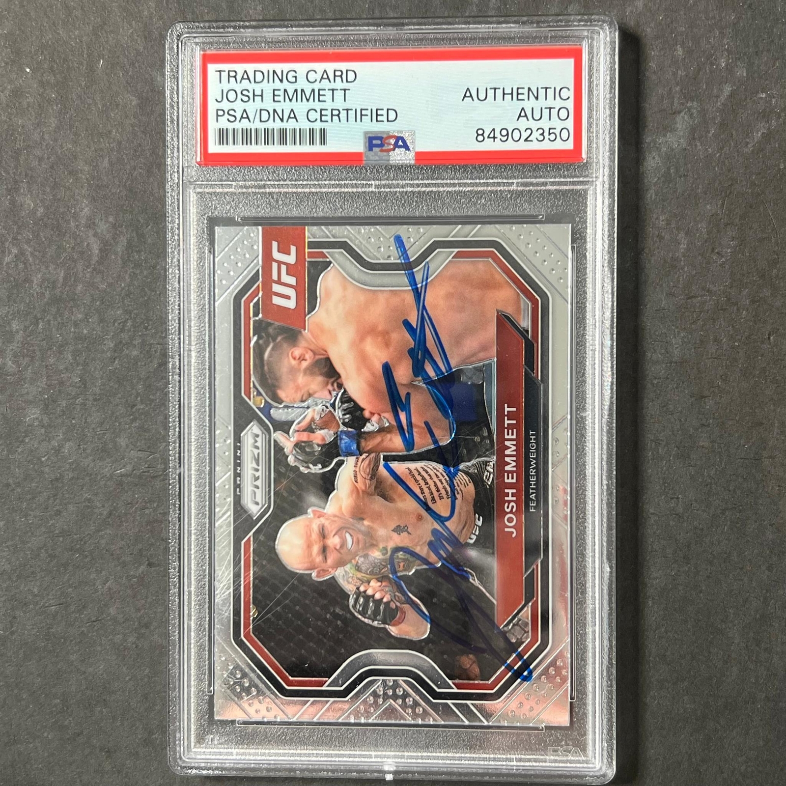 2021 Panini Prizm #121 Josh Emmett Signed Card AUTO PSA Slabbed UFC