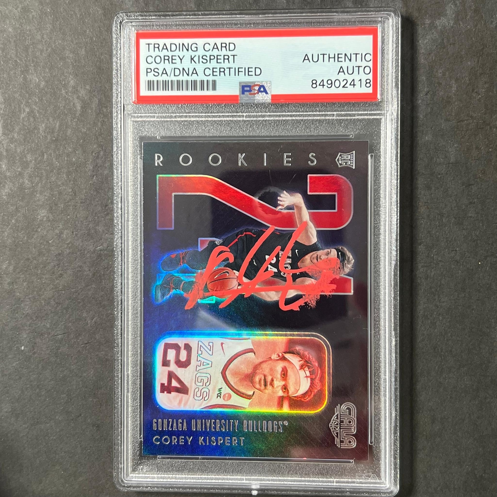 2021 Panini Chronicles Gala Draft Picks #188 COREY KISPERT Signed Card AUTO PSA