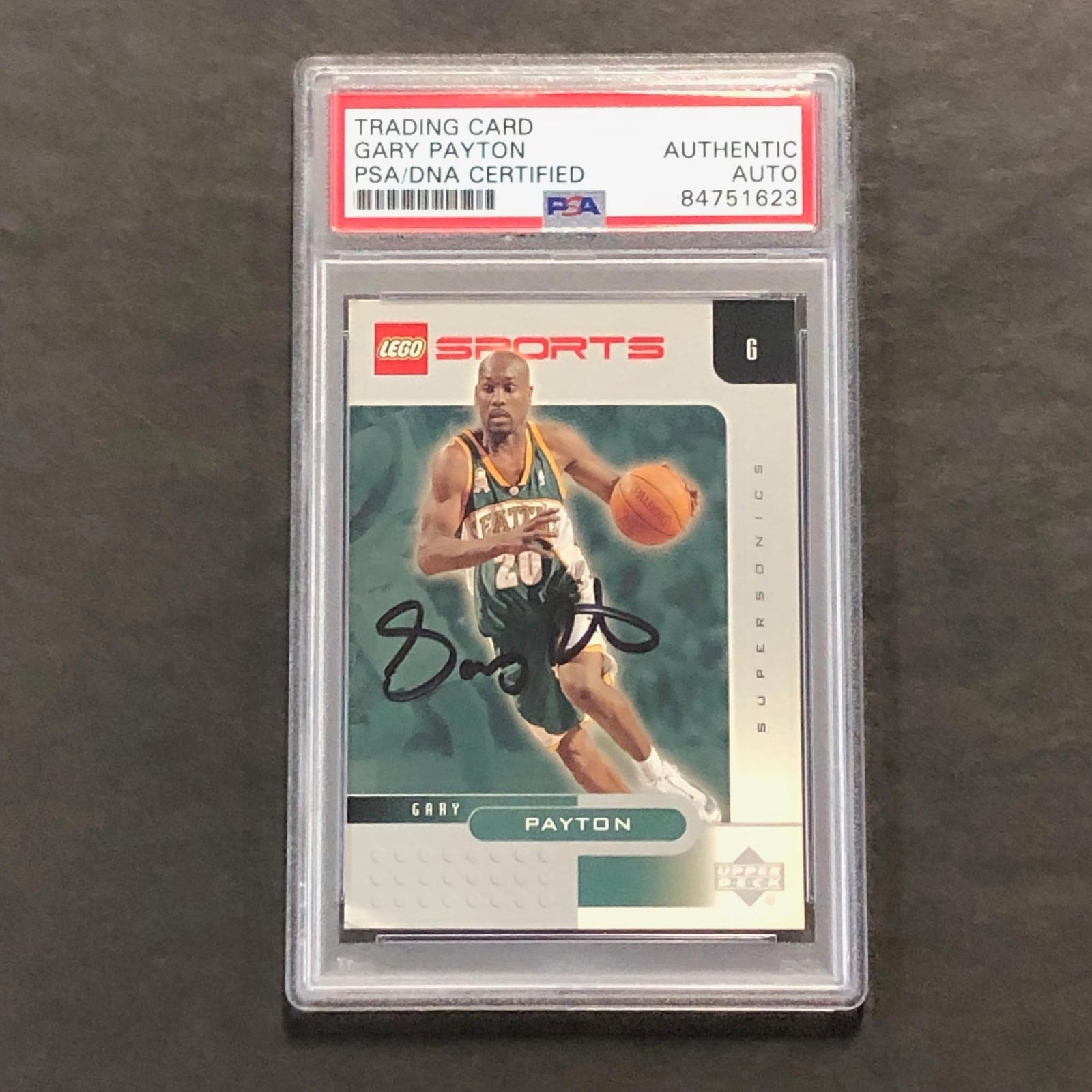 2003 Upper Deck #9 Gary Payton signed Auto Card PSA/DNA Slabbed Sonics