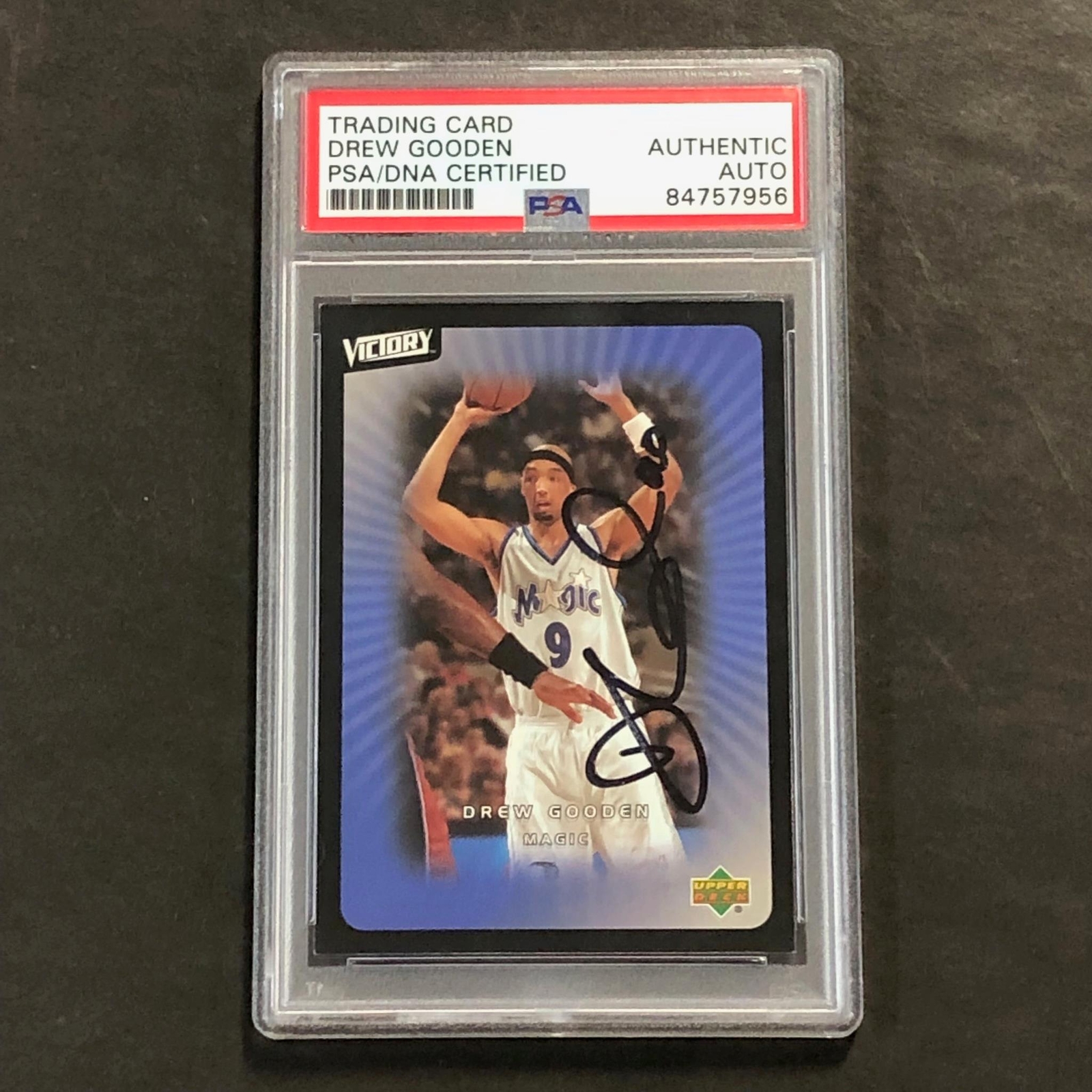 2003-04 Upper Deck Victory #58 Drew Gooden Signed Card AUTO PSA/DNA Slabbed Magi