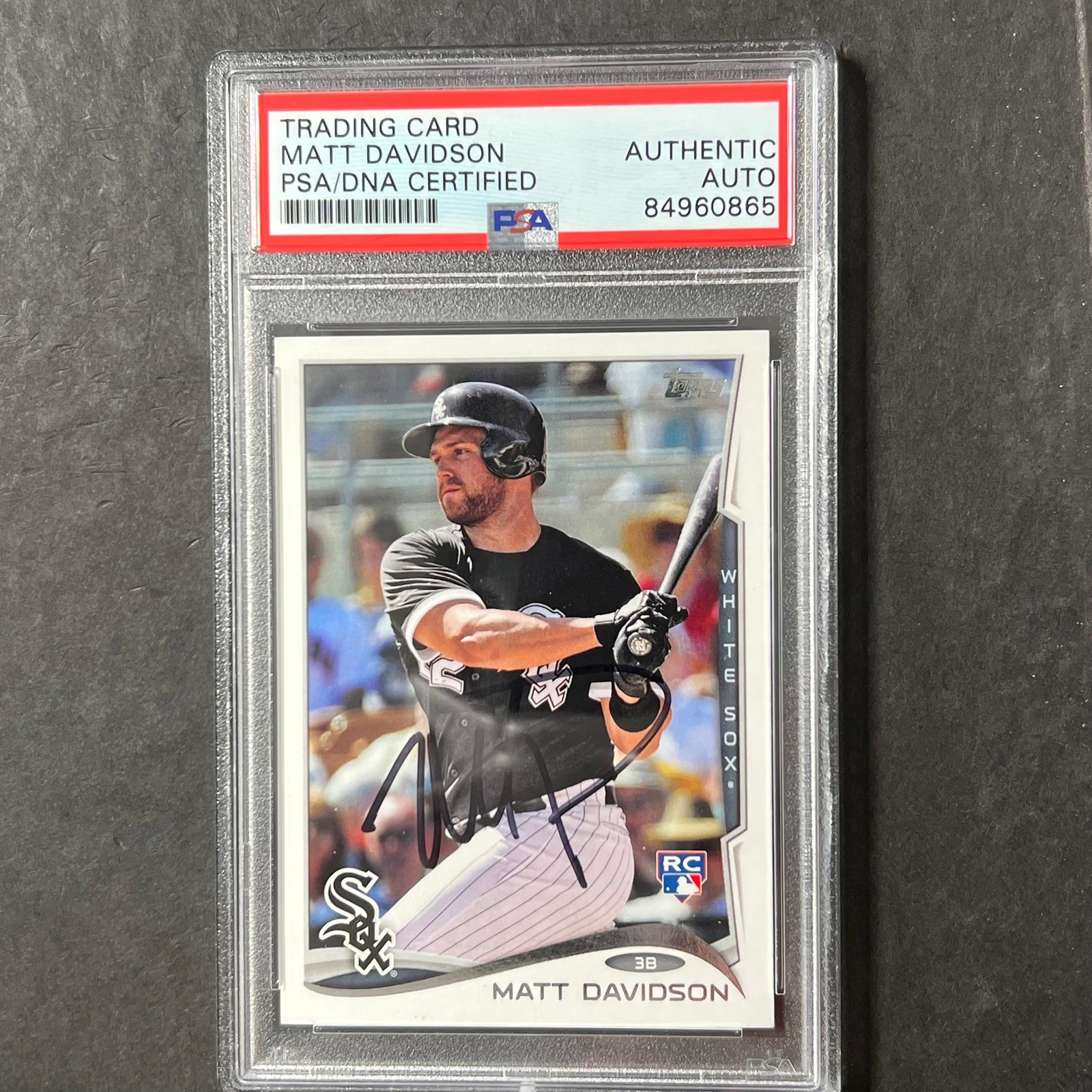 2014 Topps Update #US-170 Matt Davidson Signed Card Auto PSA Slabbed White Sox