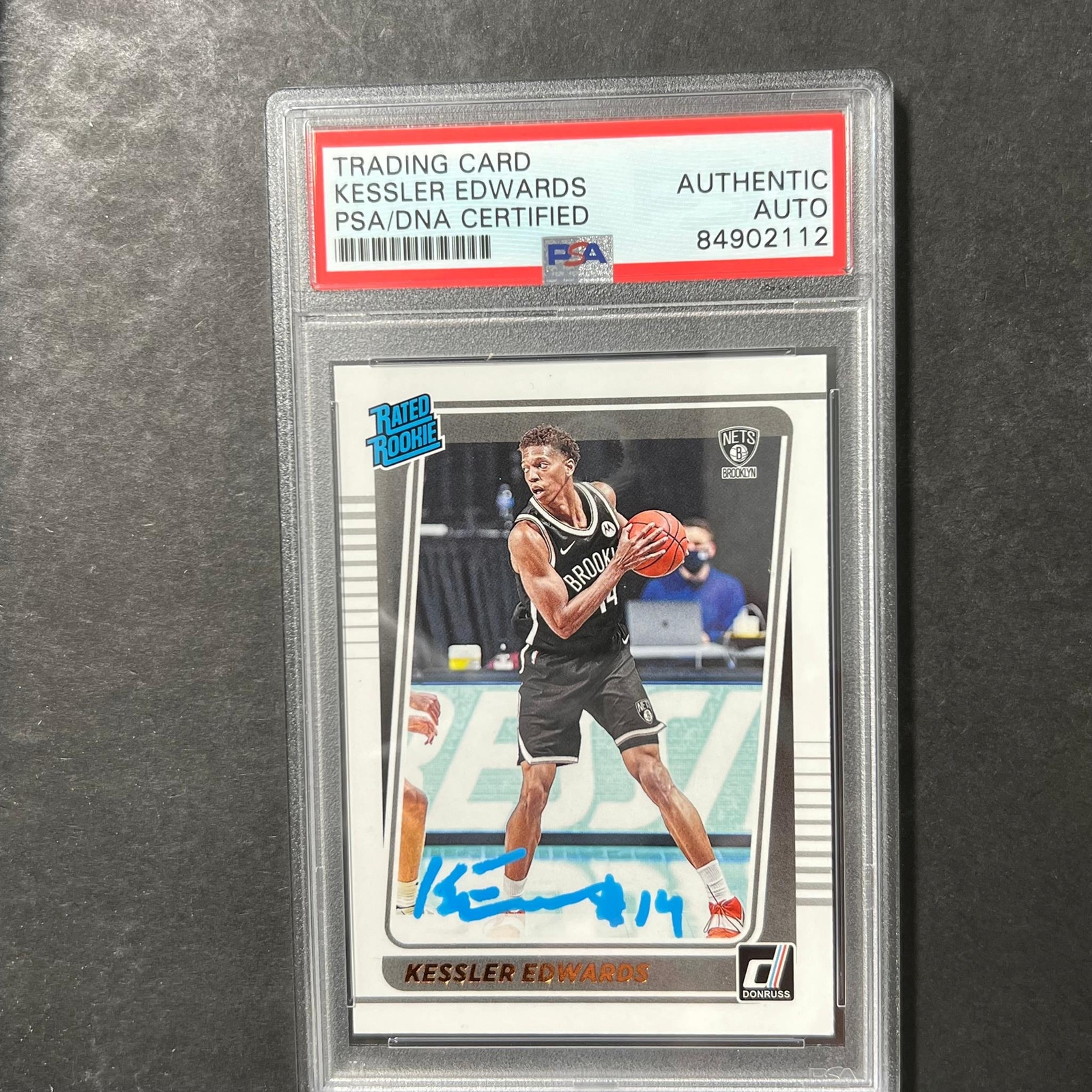 2021-22 Panini Donruss #204 Kessler Edwards AUTO Signed Card PSA/DNA Slabbed Net