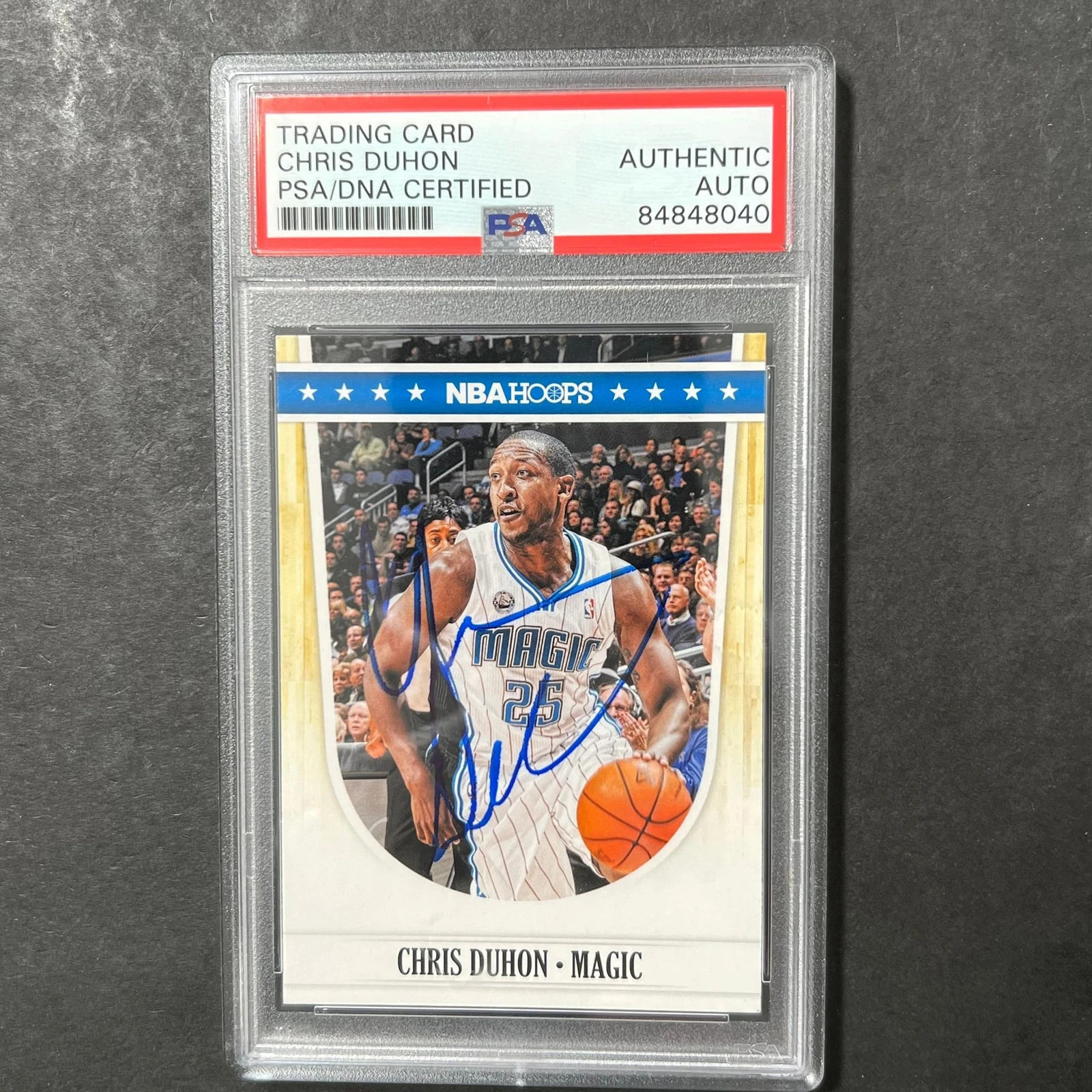 2011 Panini #177 Chris Duhon Signed Card AUTO PSA Slabbed Magic