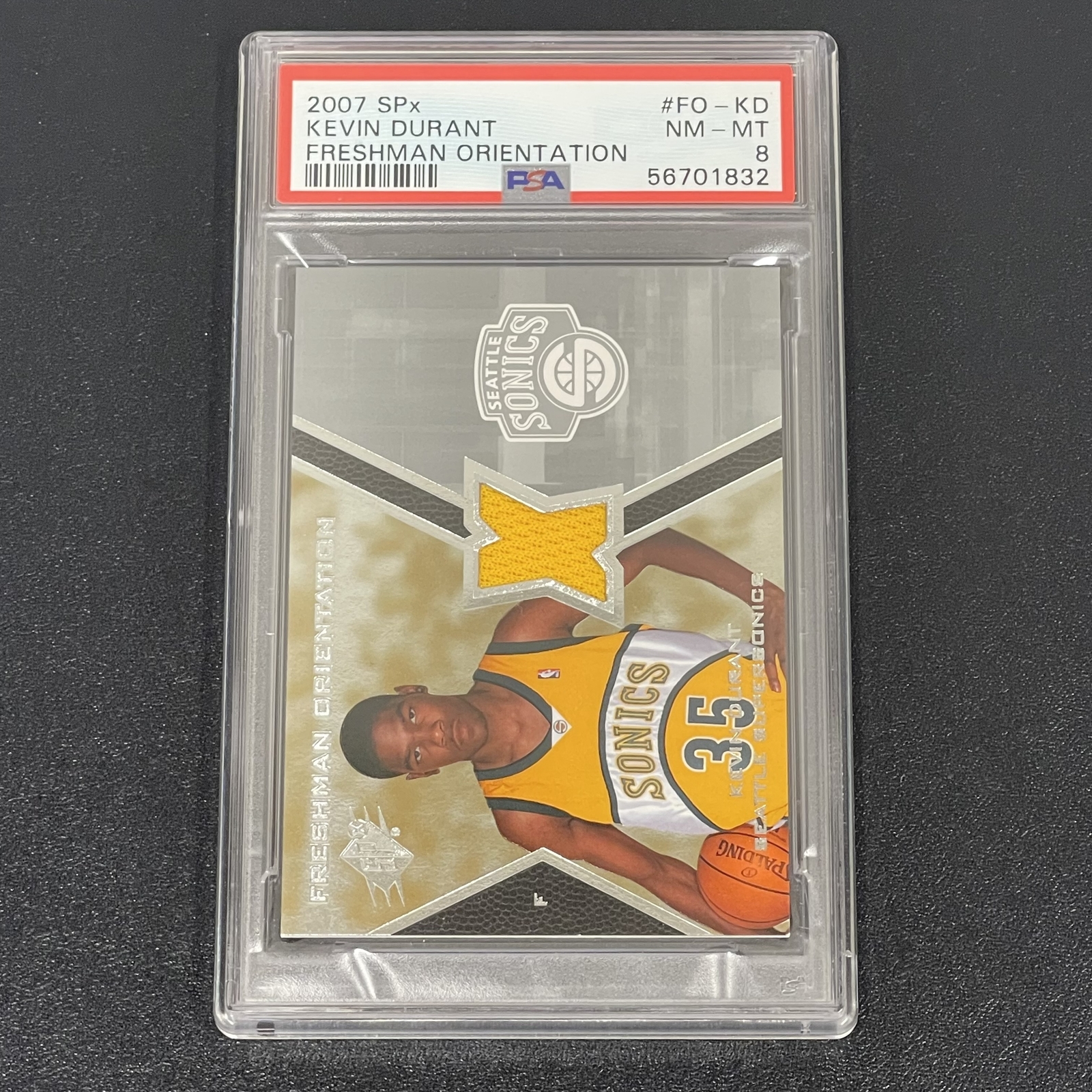 2007 SPX Freshman Orientation #FO-KD Kevin Durant PSA 8