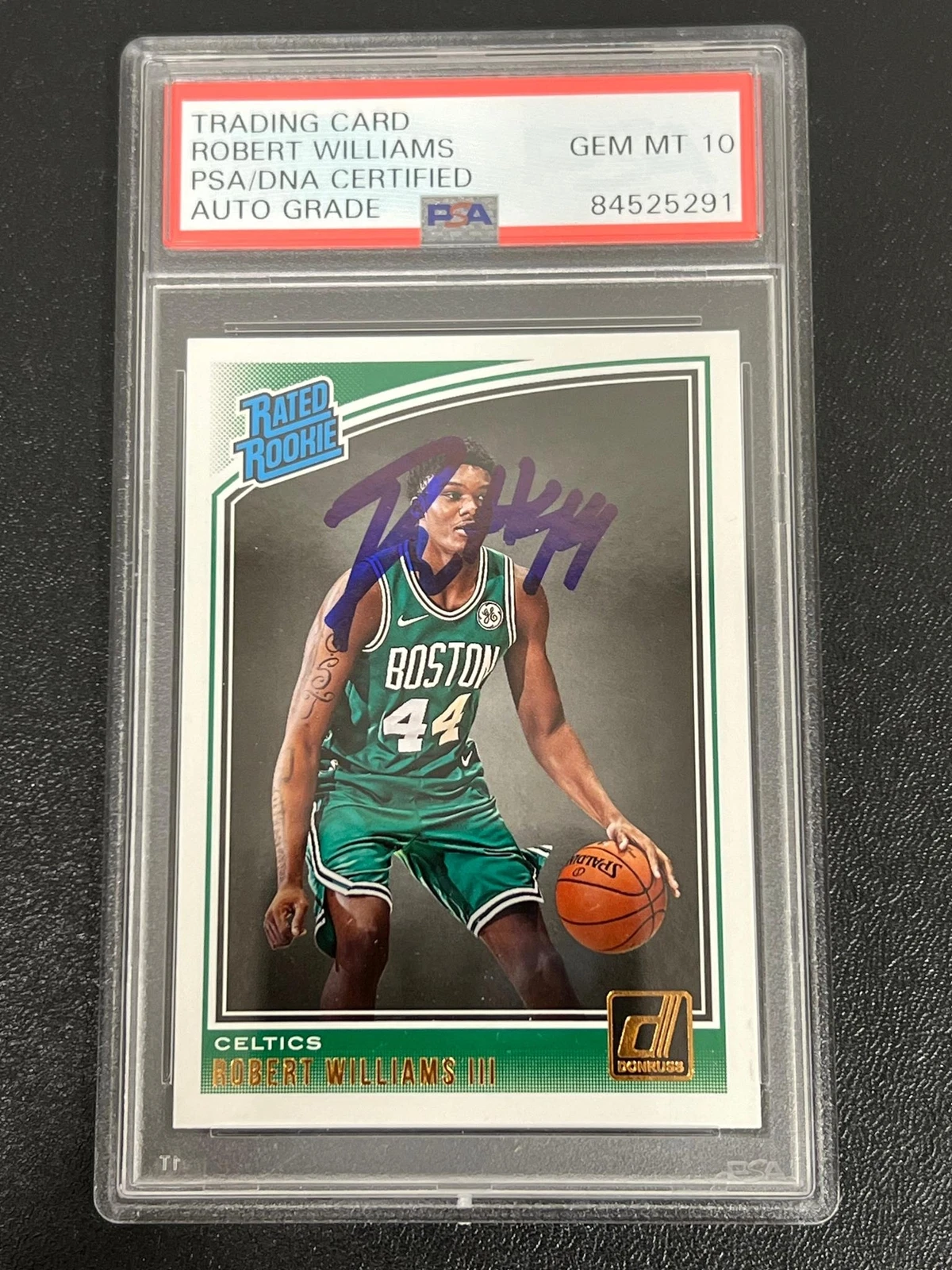 2018-19 Panini Donruss Rated Rookie #167 Robert Williams III Signed Card AUTO 10