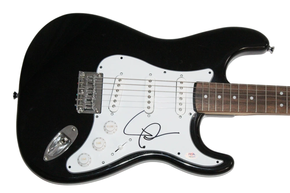Till Lindemann of Rammstein Signed Autograph Fender Electric Guitar - PSA COA