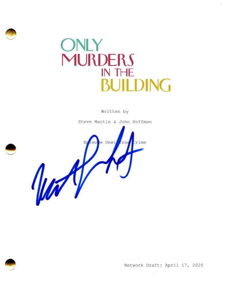 Martin Short Signed Autograph Only Murders in the Building Full Pilot Script