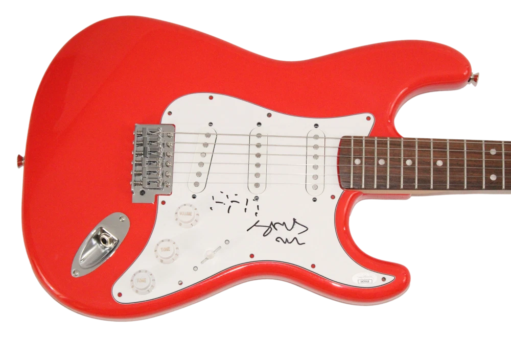 LCD Soundsystem Signed Autograph Fender Stratocaster Guitar  James & Pat JSA COA