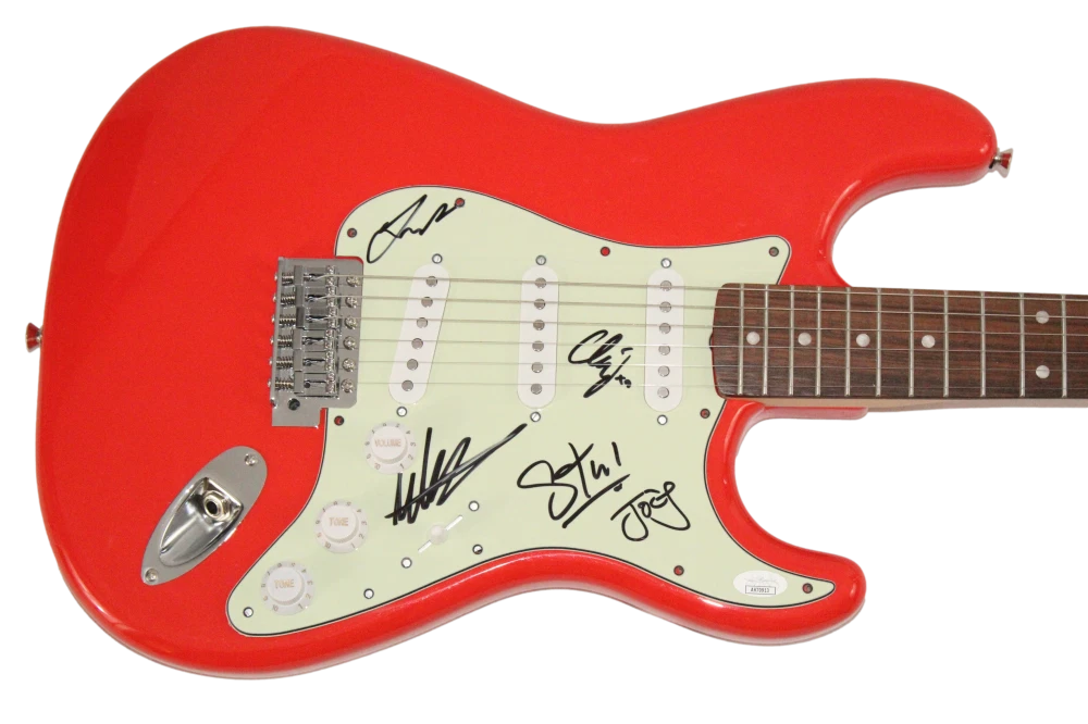 King Gizzard & the Lizard Wizard Full Band Signed Autograph Guitar w/ JSA COA