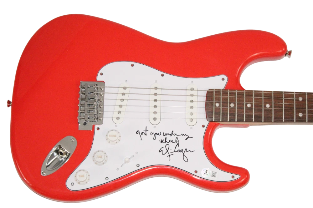 Alice Cooper Signed Autograph Guitar - Got You Under My Wheels Lyric Beckett COA