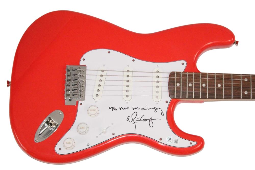 Alice Cooper Signed Autograph Guitar - No More Mr Nice Guy Lyric w/ Beckett COA