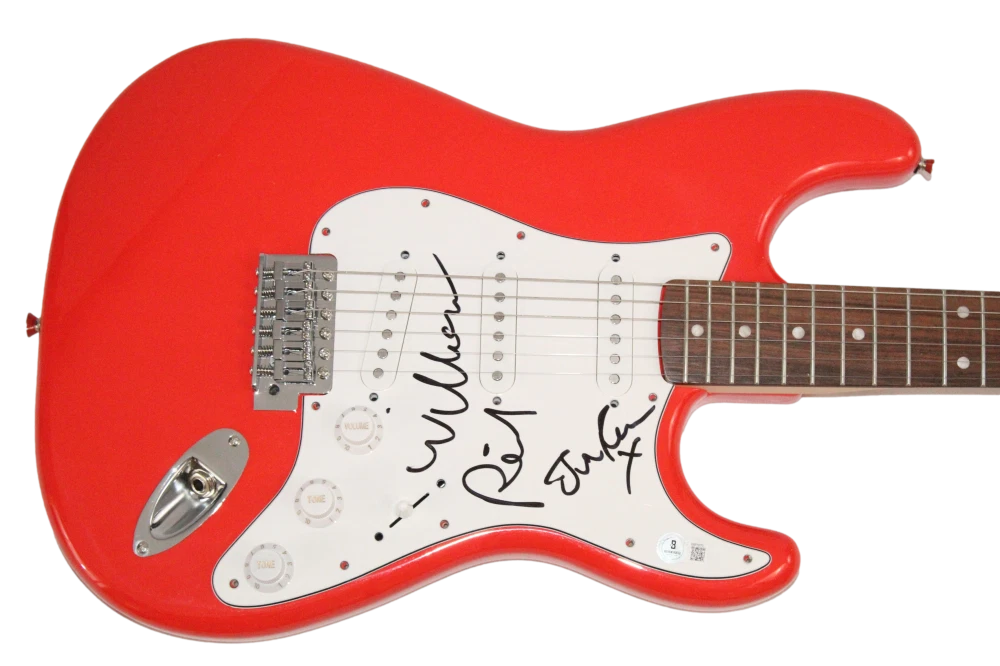 The Jesus and Mary Chain Signed Autograph Full Size Electric Guitar Beckett COA