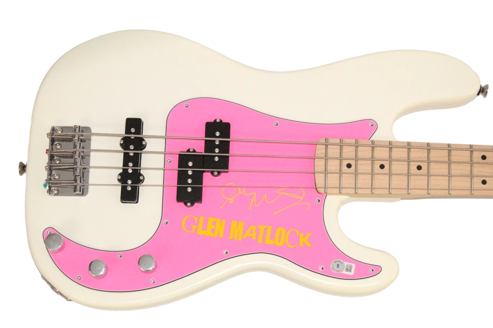 Glen Matlock Sex Pistols Signed Autograph Electric Fender Bass Guitar w/ Beckett