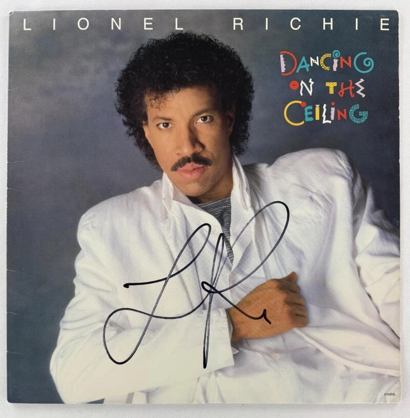 Lionel Richie Signed Autograph Album Vinyl Record Dancing on the Ceiling JSA COA
