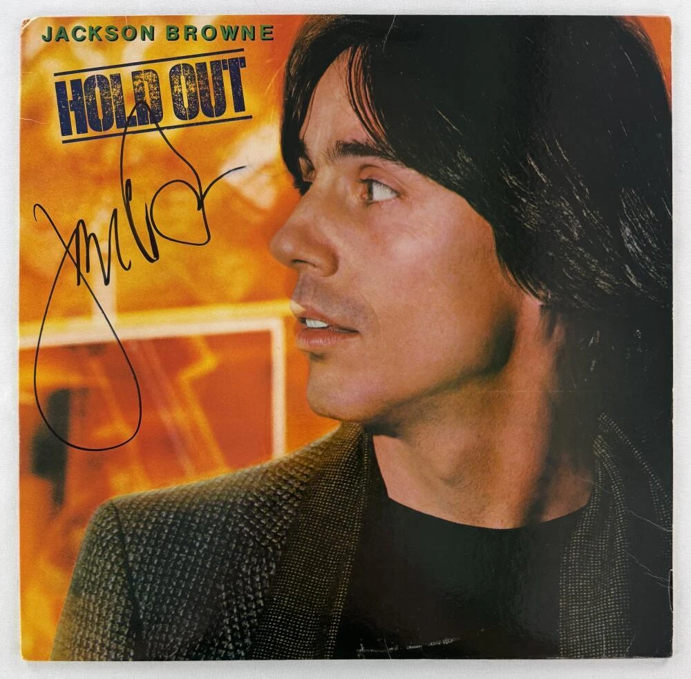 Jackson Browne Signed Autograph Album Vinyl Record LP - Hold Out w/ JSA COA