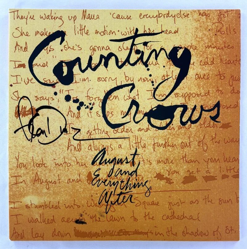 Adam Duritz Counting Crows Signed Autograph Album Vinyl Record w/ Beckett COA