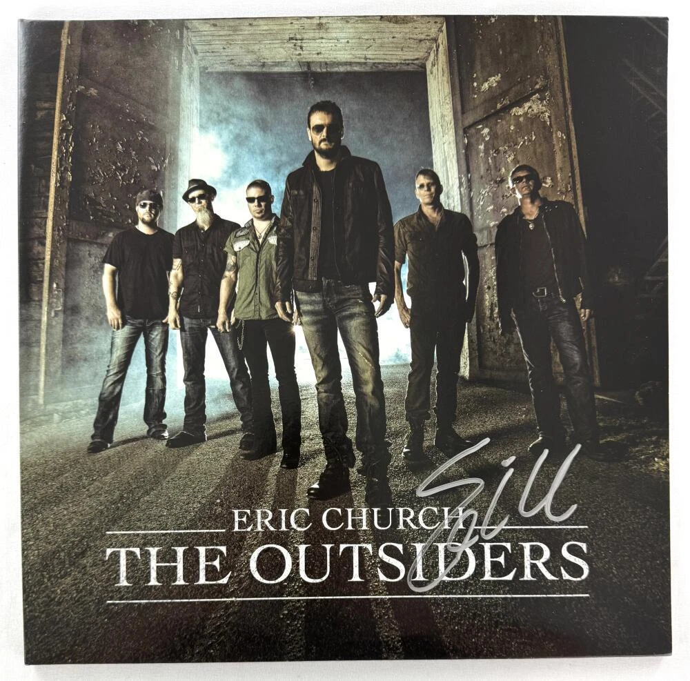Eric Church Signed Autograph Album Vinyl Record LP - The Outsiders Beckett COA