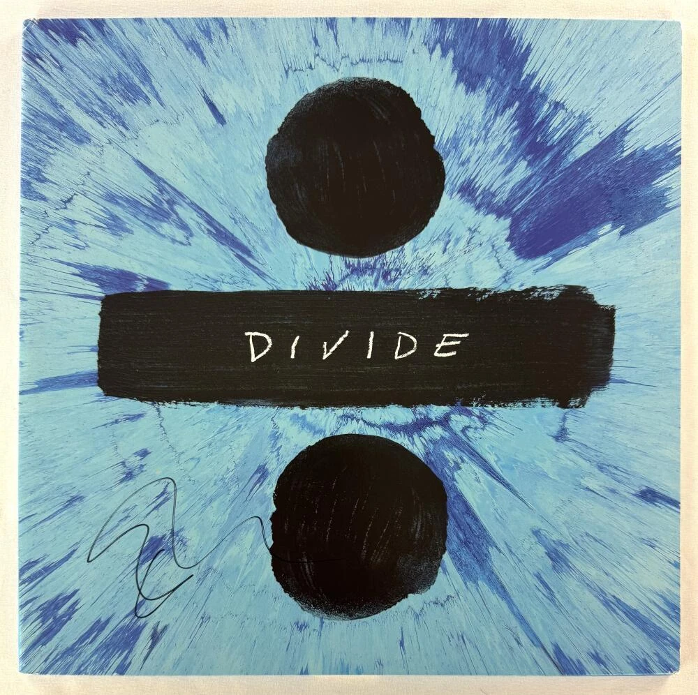 Ed Sheeran Signed Autograph Album Vinyl Record LP - Divide w/ Beckett & JSA COA