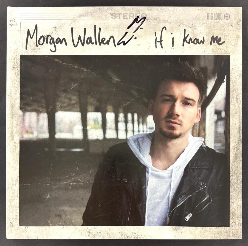 Morgan Wallen Signed Autograph Album Vinyl Record LP - If I Know Me w/ JSA COA