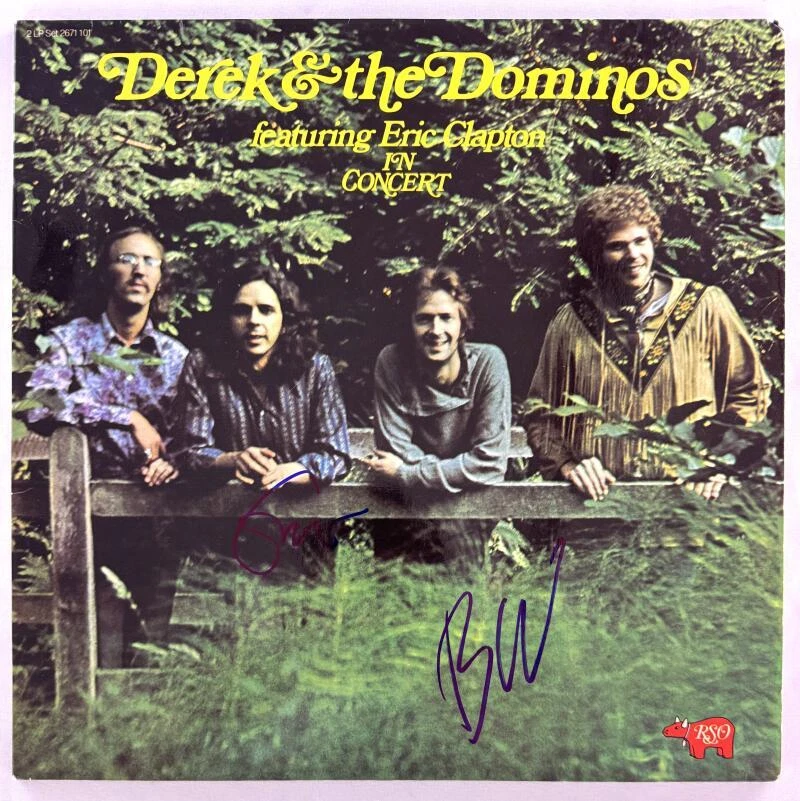 Eric Clapton & Bobby Whitlock Signed Autograph Album Vinyl Record LP Beckett COA